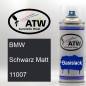 Preview: BMW, Schwarz Matt, 11007: 400ml Sprühdose, von ATW Autoteile West.